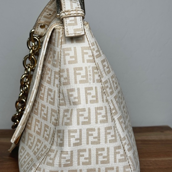 Fendi Zucchino Spalmati Forever Mama Baguette Crema Ecru limited edition - Picture 8 of 16